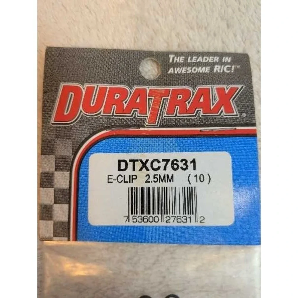 DuraTrax DTXC7631 E-Clip 2.5MM RC Car Parts Hobby Grade New